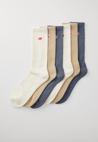 New Balance PATCH LOGO CREW UNISEX 6 PACK - Zoknik - multi
