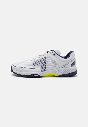CLAY - Tennissko til grusbane - white/medieval blu