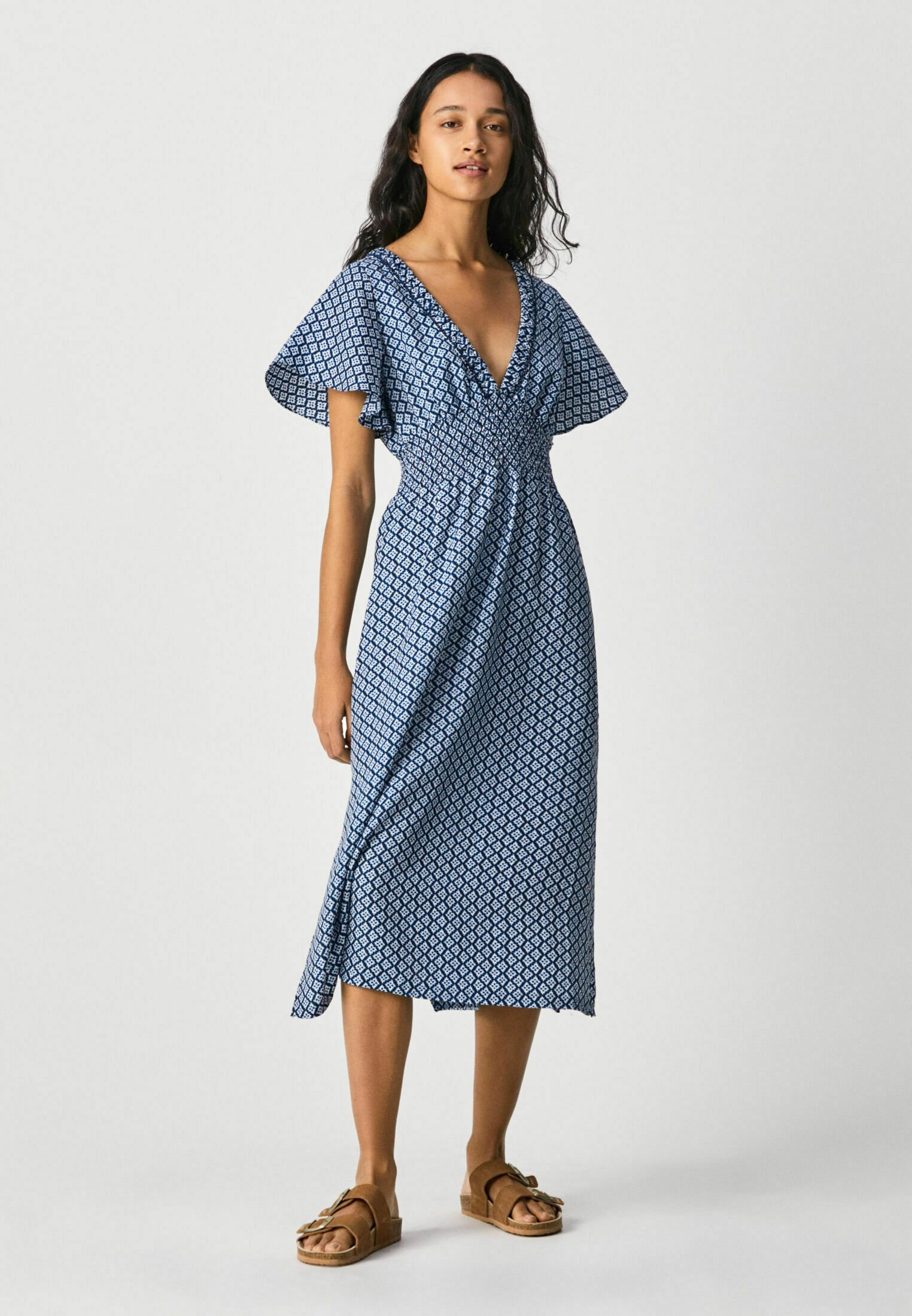 Pepe Jeans MIRACLE - Vestito estivo - blue/white/dark blue/blu - Zalando.it