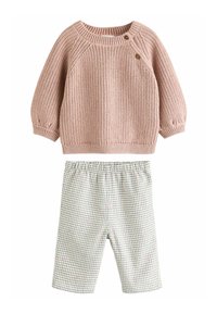 Next SET - Pulover - pink white