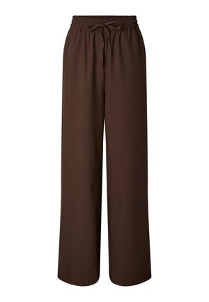 Pieces, PCBOSELLA HW WIDE PANTS NOOS BC - Stoffhose - hot fudge