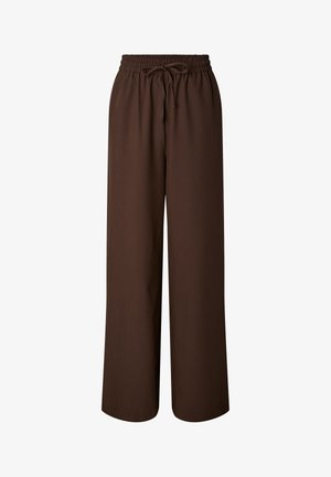 Pieces, PCBOSELLA HW WIDE PANTS NOOS BC - Παντελόνι - hot fudge