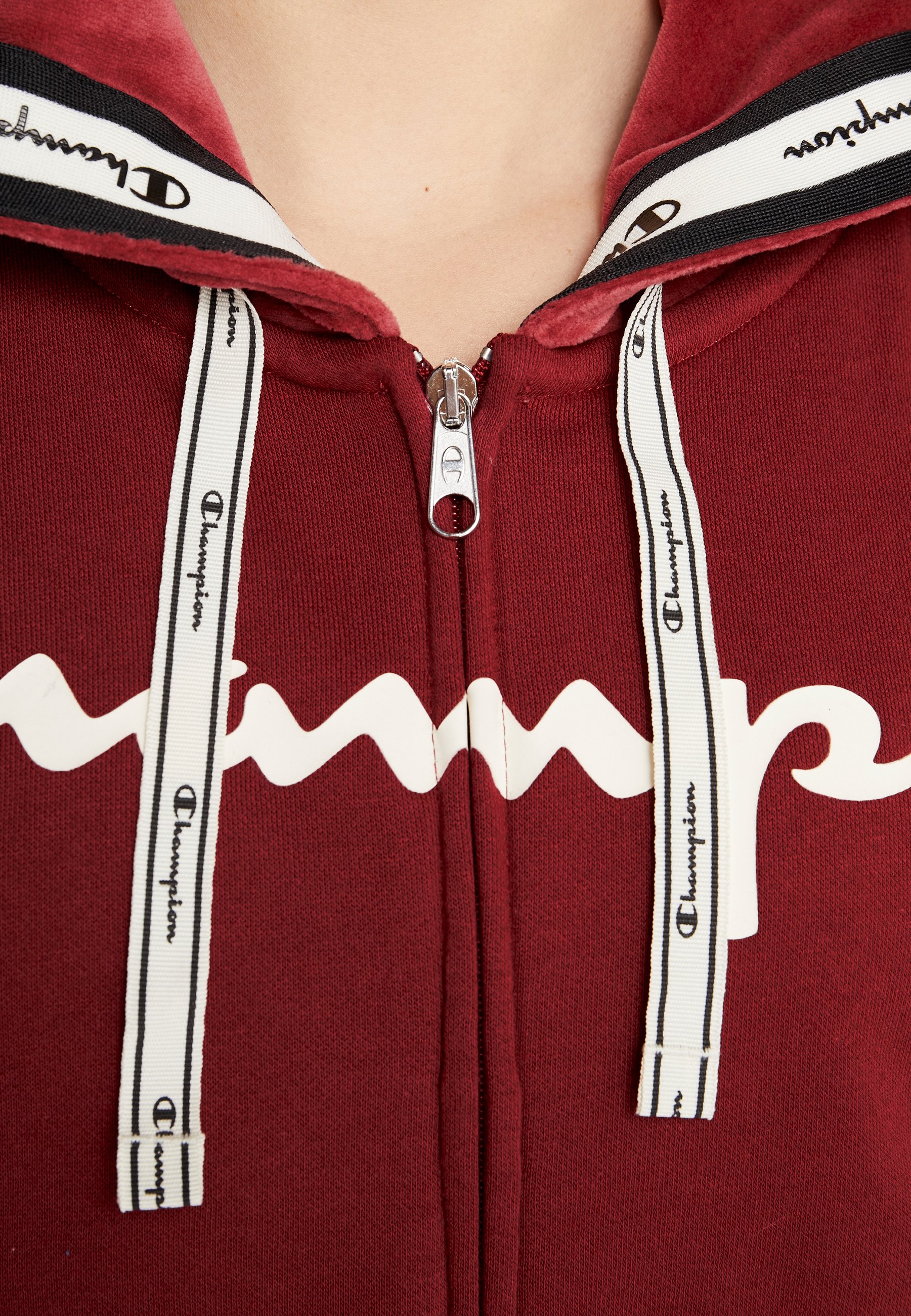 Champion HOODED FULL ZIP Sweatjacke red Champion HOODED FULL ZIP Sweatjacke red