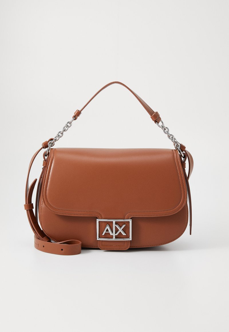 Armani Exchange BORSA TRACOLLA - Bolso de mano - whisky