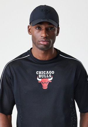 NBA CHICAGO BULLS PIPING TEE - Sportska majica - black/red