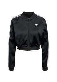 adidas Originals Majica s kapuljačom i patentnim zatvaračem - black