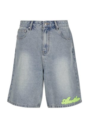 Another Cotton Lab LOGO - Denim shorts - blue