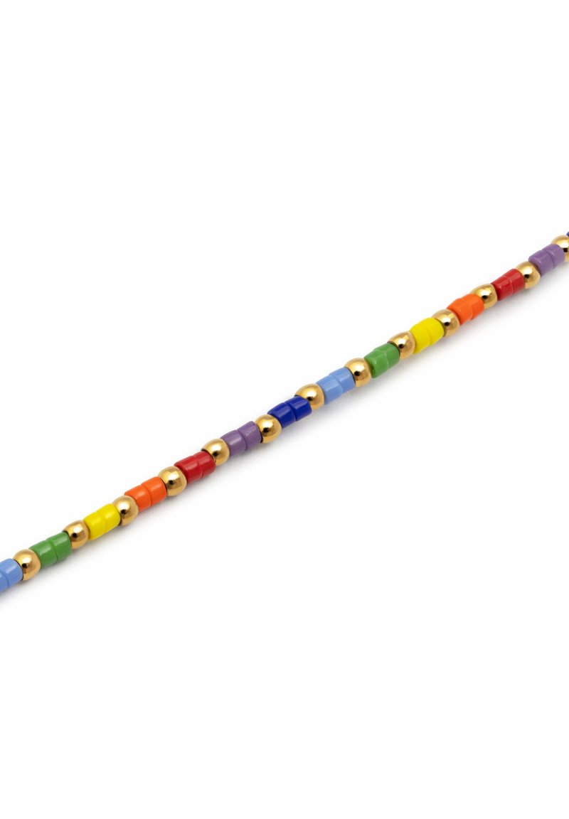 Cavigliera Dots Colors Enamel. Acciaio Con Finitura Placcata Oro 18Kt