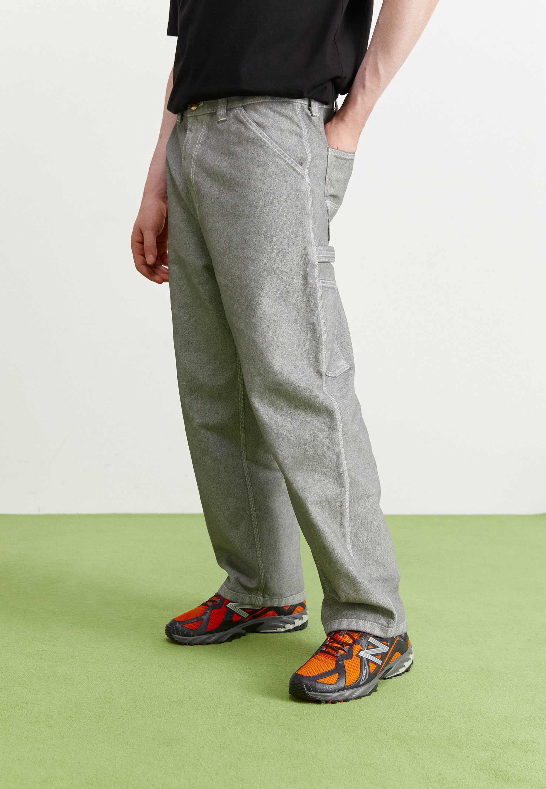 Carhartt WIP SINGLE KNEE PANT WALTON CANVAS - Relaxed fit jeans 