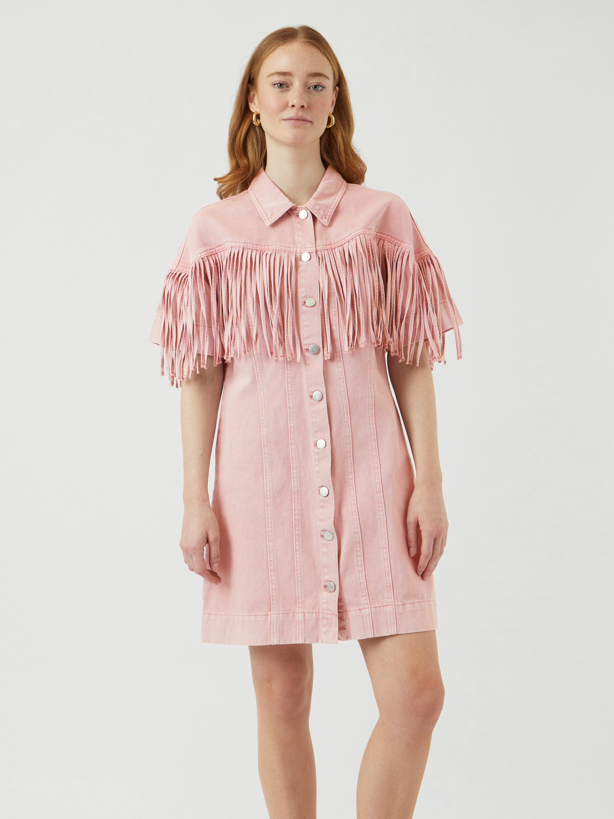 YAS YASSUN DENIM DRESS FEST - Denim dress - zephyr/light pink - Zalando.ie