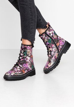 Enkellaarsjes met plateauzool - multi-coloured