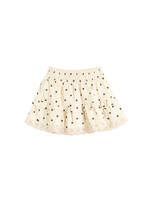 RUFFLED TIERED CUTWORK  DETAIL WAISTBAND - A-Linien-Rock - beige