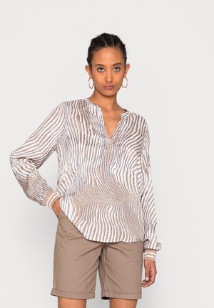 KATILDA ELOISE BLOUSE - Pusero - sand/chalk/dark blue graphic