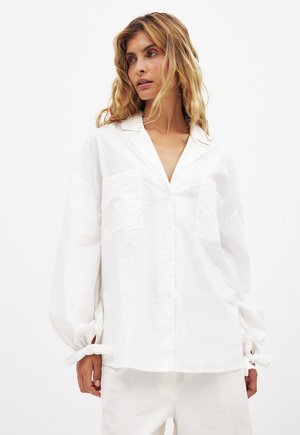 FRONT POCKET SLEEVE  - Paitapusero - white