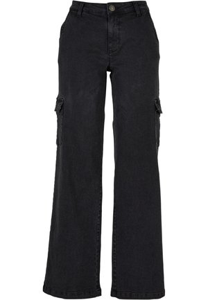 Urban Classics, HIGH WAIST - Flared Jeans - black washed