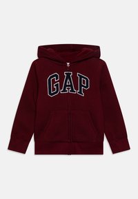 Sweat à Capuche Zippé GAP Enfant Taille L (10 Ans) - Bleu Foncé Logo Rouge/blanc - Très Bon état