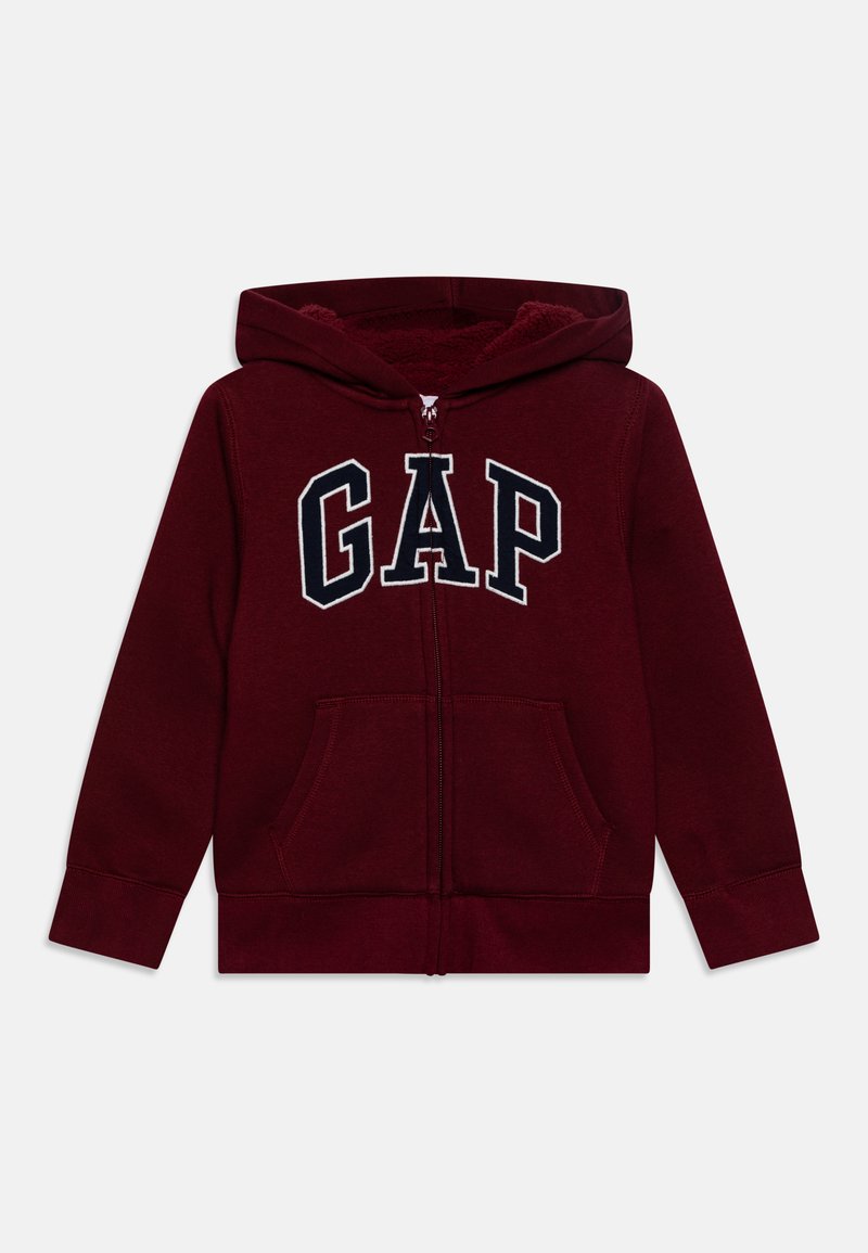 GAP COZY LOGO BOYS - Zip-up sweatshirt - red delicious