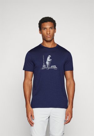 TECH LITE POLAR PADDLE - T-shirt imprimé - midnight navy