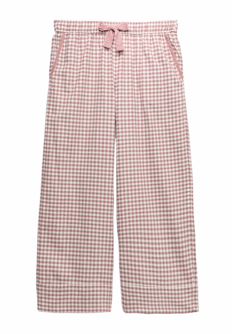 Marks & Spencer GINGHAM - Nachtwäsche Hose - tawny/offwhite - Zalando