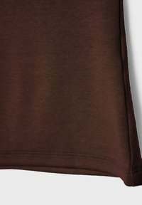 Stradivarius FITTED MOCK NECK - Top - dark brown