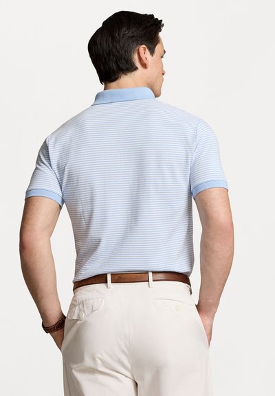 Polo Ralph Lauren CUSTOM SLIM FIT STRETCH MESH POLO SHIRT - Polo krekls - office blue/white