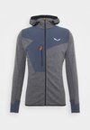 PUEZ 2 DRY HOOD FULL ZIP TEE - Jachetă outdoor - black out melange