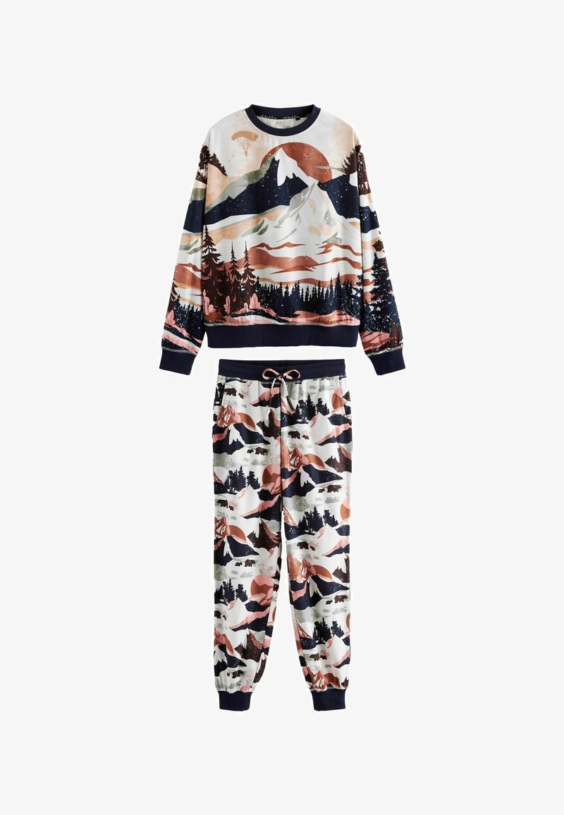 Next COSY TALL - REGULAR FIT SET - Pyžamová sada - mountain scene