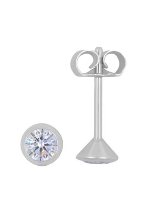 OHRSTECKER ZIRKONIA 4.5MM - Orecchini - weißgoldfarben