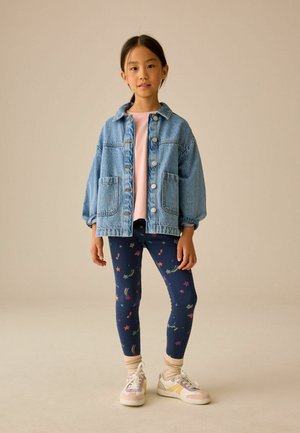 Next, REGULAR FIT - FLEECE LINED COSY LEGGINGS - Leggings - Trousers - navy blue star