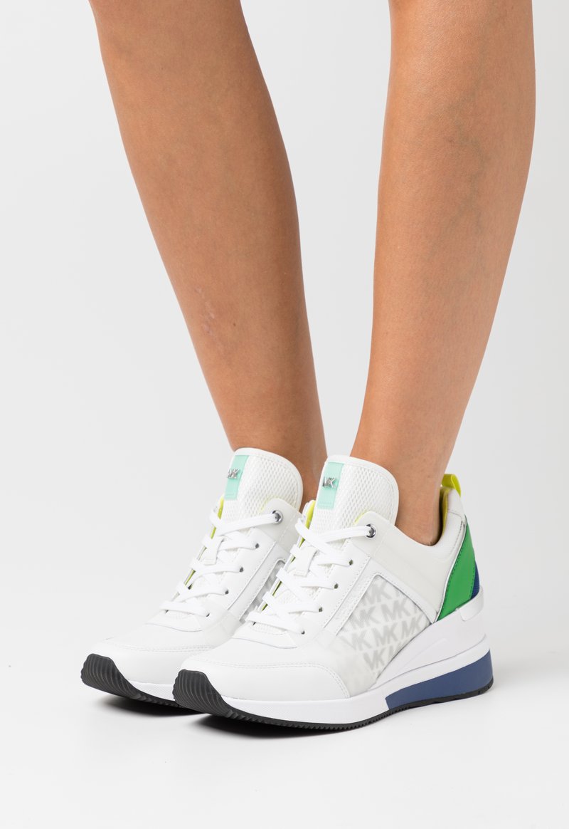 michael kors georgie trainer white