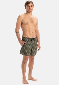 Quiksilver SCALLOP VOLLEY - Plavecké šortky - brown