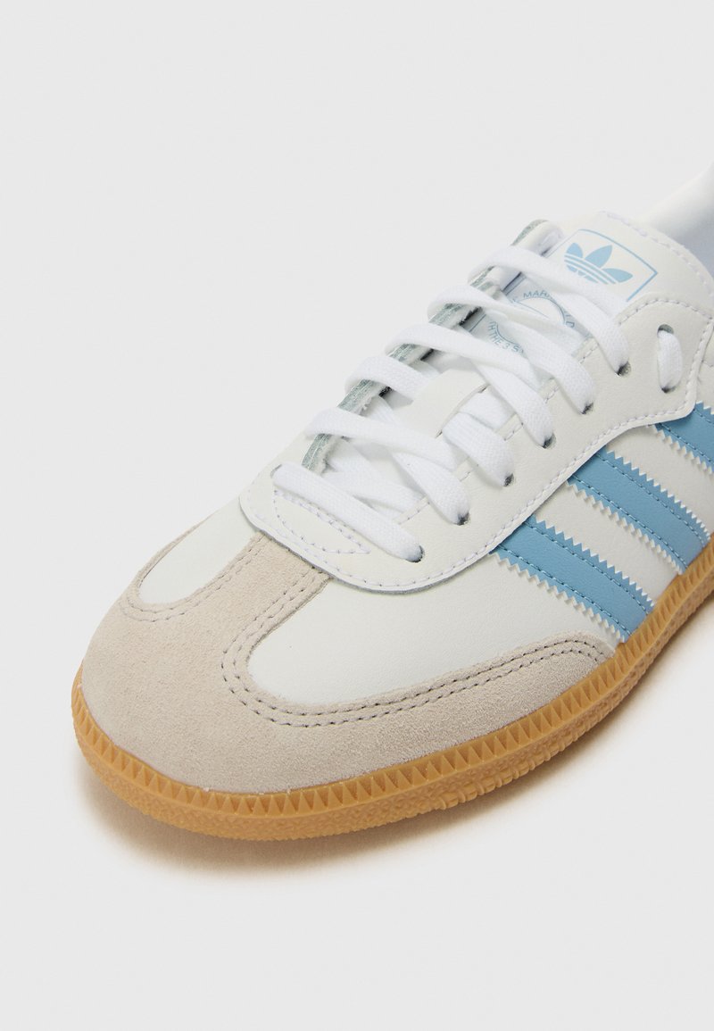 adidas Originals SAMBA OG UNISEX - Baskets basses - white/ash  blue/gum/blanc - ZALANDO