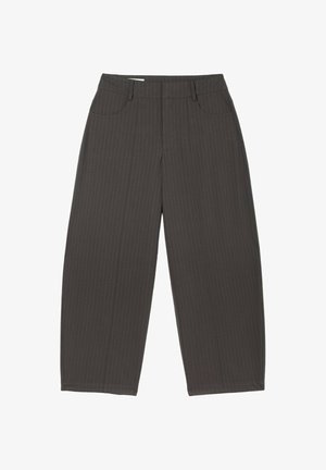 Stradivarius, TAILORED BARREL TROUSERS - Nohavice - dark red