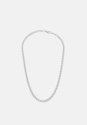 CURB CHAIN NECKLACE - Verižica - silver-coloured