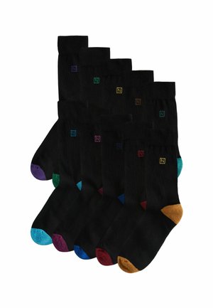 10PACK - Socken - black rich heel