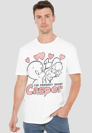 Cotton Soul CASPER LOVE - Print T-shirt - white