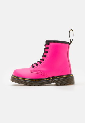 Botines con cordones - neon pink