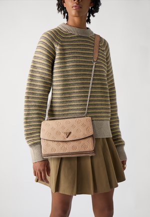 CRESIDIA XBODY FLAP - Cross body bag - beige