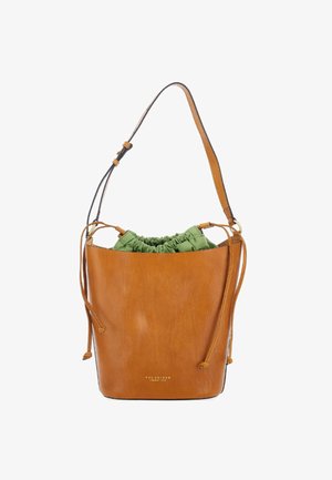 The Bridge, BORSA A SPALLA SECCHIELLO DONNA THE BRIDGE LUCE SOFT 042336D3 15 CUOIO - Shopping bag - camel