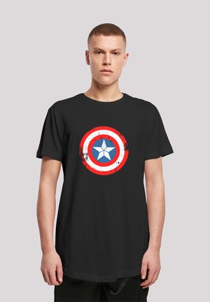 MARVEL CAPTAIN AMERICA CIVIL WAR SCHILD PREMIUM SUPERHELDEN IR - Print T-shirt - black