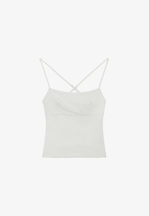 Stradivarius, CORSET-DETAIL TOP - Débardeur - beige