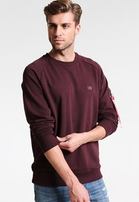 Alpha Industries FIT - Felpa - deep maron