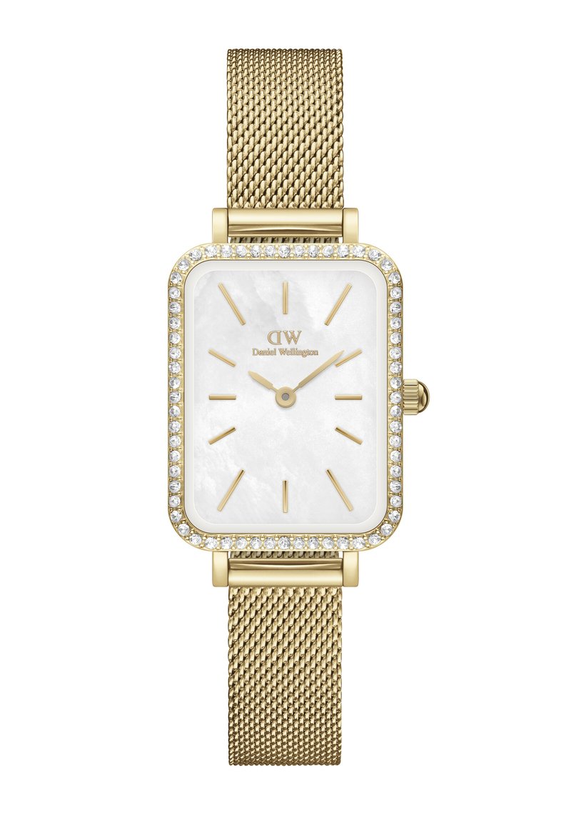 Daniel Wellington - QUADRO LUMINE BEZEL EVER MOP - Pulkstenis - gold-coloured, Palielināt