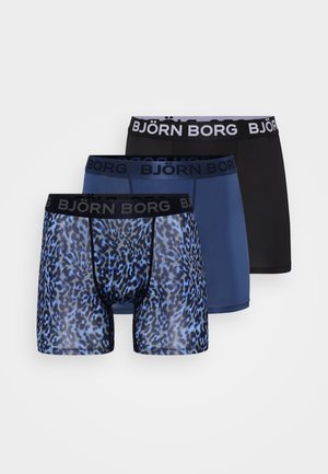 SPORTS 3 PACK - Boxers - black/blue