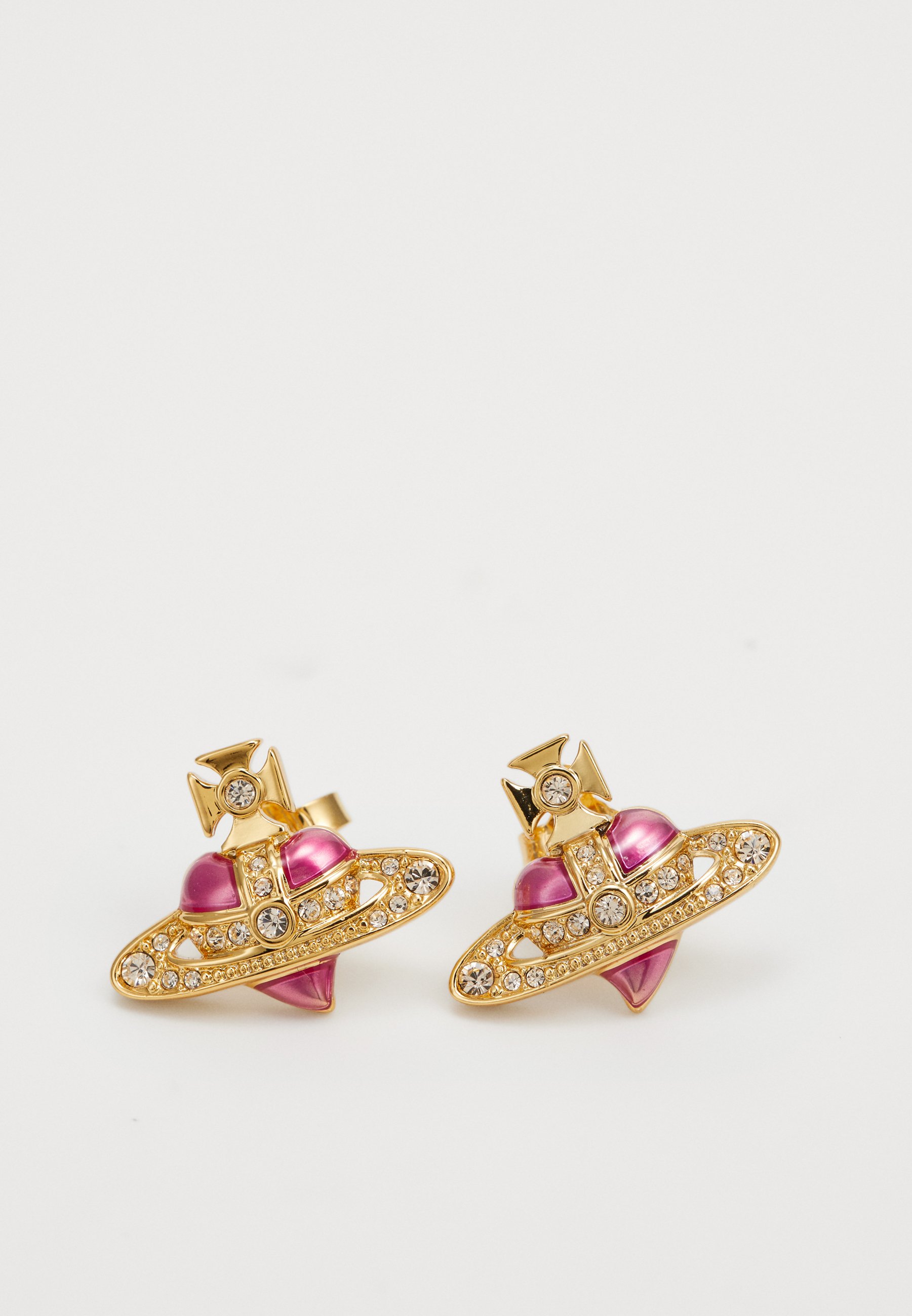 Vivienne Westwood HEART EARRINGS Earrings gold-coloured/pink