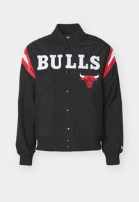 NBA CHICAGO BULLS PANEL BOMBER - Article de supporter d'équipe de club - black/red