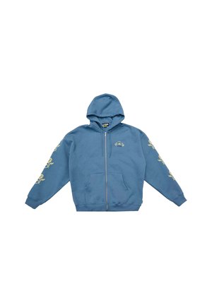 FLORAL ZIP - Felpa con zip - stormy