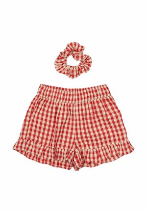 NALLY - Shorts - poppy red check