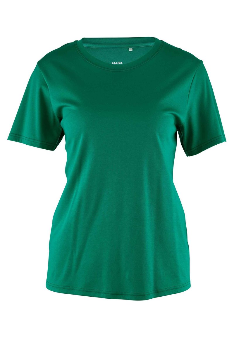 CALIDA T-shirt basic donkergroen