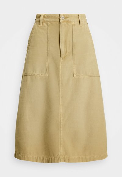 Polo Ralph Lauren THE RICKY SKIRT - Áčková sukně - khaki